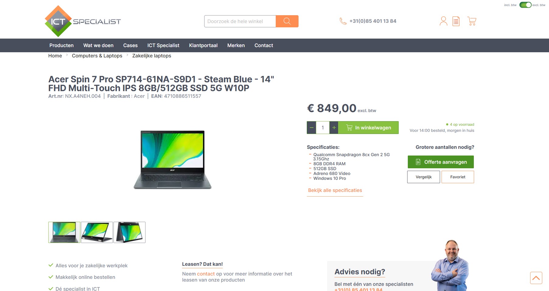 Productpagina ICT Specialist