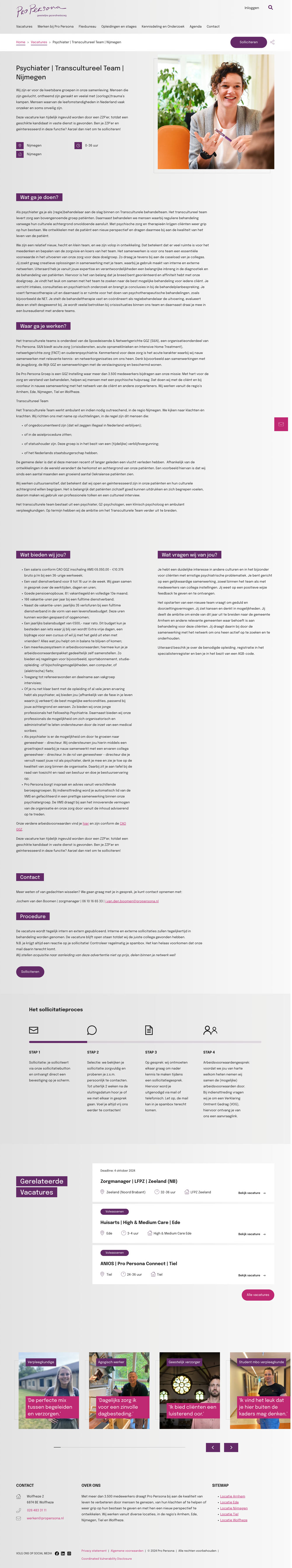 Pro Persona Vacature