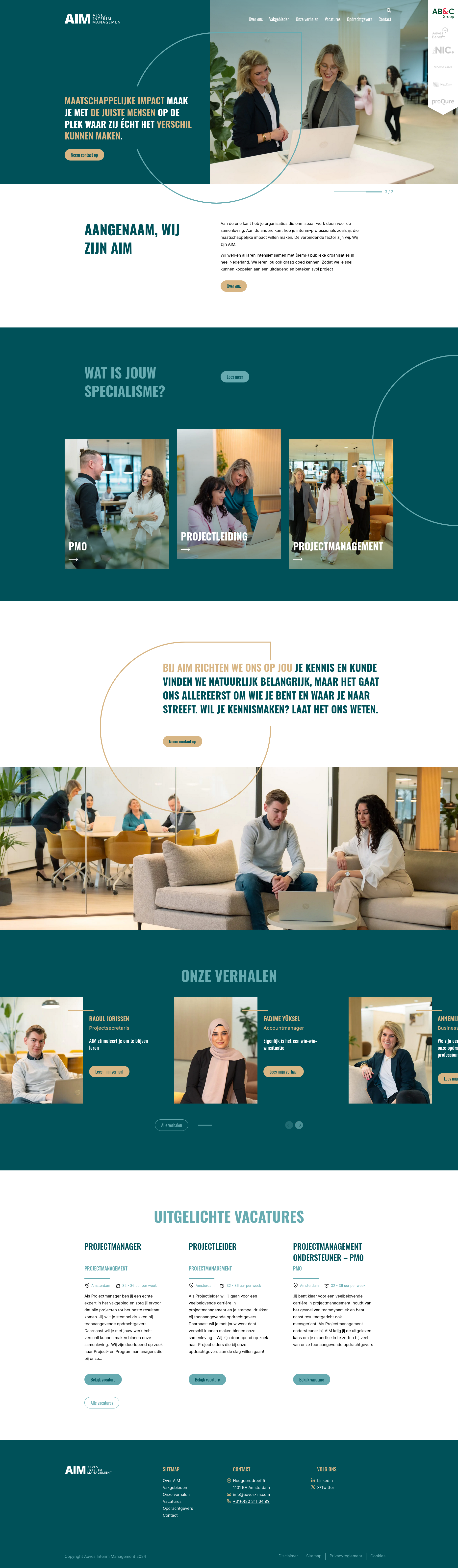 Aeves Interim Management Homepagina