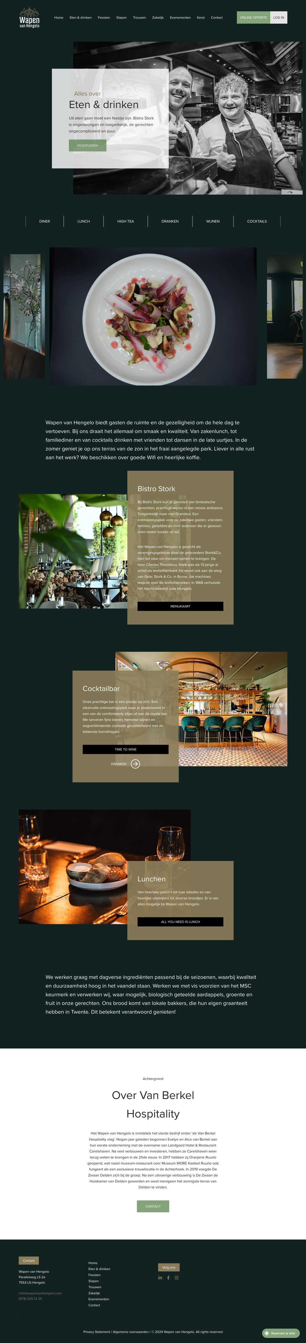 Wapen van Hengelo Eten & Drinken pagina