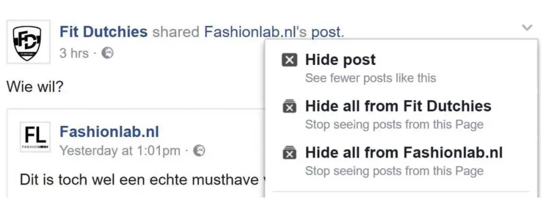 Fit Dutchies hide post