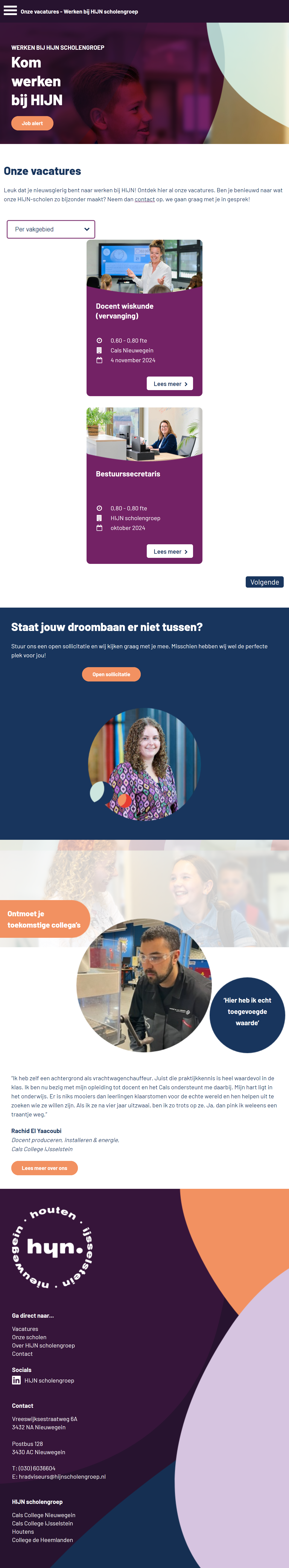 Vacature detail - Tablet